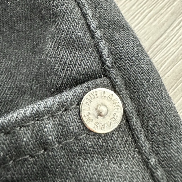 Helmut Lang Black Flare Wide Leg Jeans - Picture 8 of 9